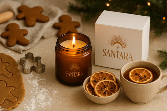 Holiday Gingerbread Candle